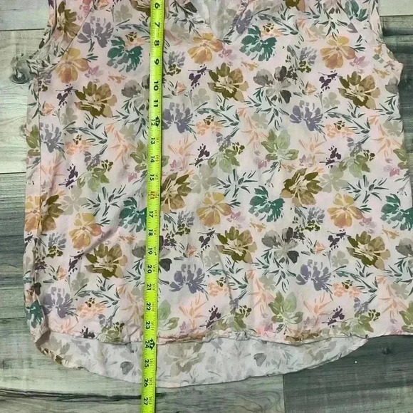 Velvet Heart Frayed Tank Top Women’s Floral Shirt Size Medium - Picture 7 of 7